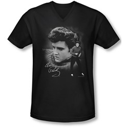 Elvis - Mens Sweater V-Neck T-Shirt