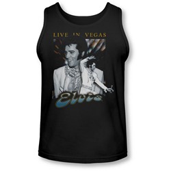 Elvis - Mens Live In Vegas Tank-Top