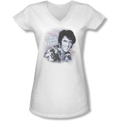 Elvis - Juniors Lonesome Tonight V-Neck T-Shirt