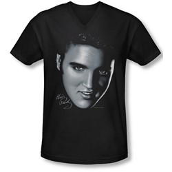 Elvis - Mens Big Face V-Neck T-Shirt