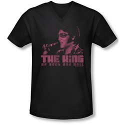Elvis - Mens The King V-Neck T-Shirt