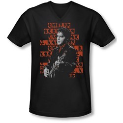 Elvis - Mens 1968 V-Neck T-Shirt