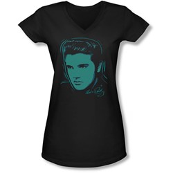 Elvis - Juniors Young Dots V-Neck T-Shirt
