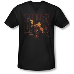 Elvis - Mens Take My Hand V-Neck T-Shirt