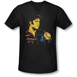 Elvis - Mens Neon Elvis V-Neck T-Shirt