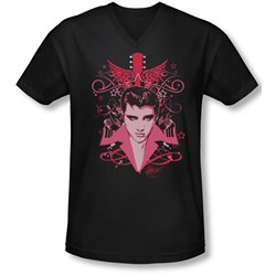 Elvis - Mens Lets Face It V-Neck T-Shirt