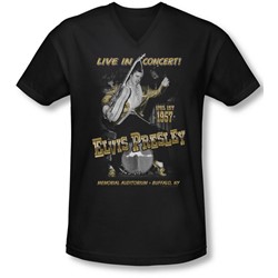 Elvis - Mens Live In Buffalo V-Neck T-Shirt