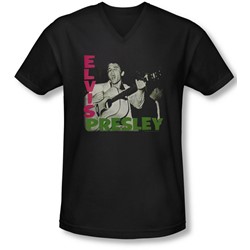 Elvis - Mens Elvis Presley Album V-Neck T-Shirt