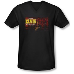 Elvis - Mens From Elvis In Memphis V-Neck T-Shirt