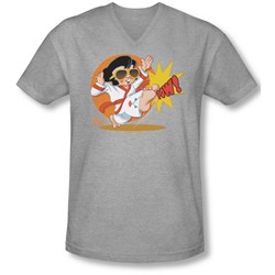 Elvis - Mens Karate King V-Neck T-Shirt