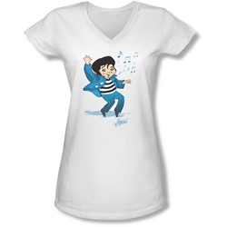 Elvis - Juniors Lil Jailbird V-Neck T-Shirt