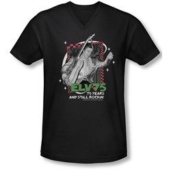 Elvis - Mens Still Rockin V-Neck T-Shirt