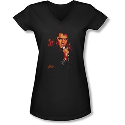 Elvis - Juniors Trouble V-Neck T-Shirt