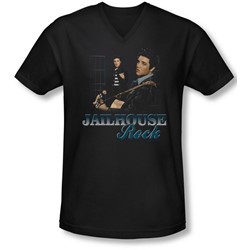 Elvis - Mens Jailhouse Rock V-Neck T-Shirt