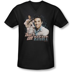 Elvis - Mens That'S All Right V-Neck T-Shirt
