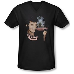 Elvis - Mens Home Sweet Home V-Neck T-Shirt