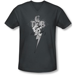 Elvis - Mens Tcb Ornate V-Neck T-Shirt