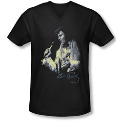 Elvis - Mens Painted King V-Neck T-Shirt