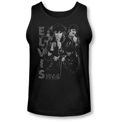 Elvis - Mens Leathered Tank-Top