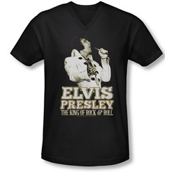 Elvis - Mens Golden V-Neck T-Shirt