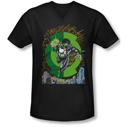 Green Lantern - Mens Gl #51 Cover V-Neck T-Shirt