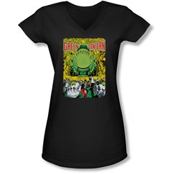 Green Lantern - Juniors Gl #200 Cover V-Neck T-Shirt