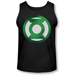Green Lantern - Mens Green Chrome Logo Tank-Top