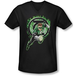 Green Lantern - Mens Space Cop V-Neck T-Shirt