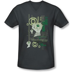 Green Lantern - Mens Core Strength V-Neck T-Shirt