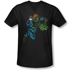 Gl - Mens Neon Lantern V-Neck T-Shirt