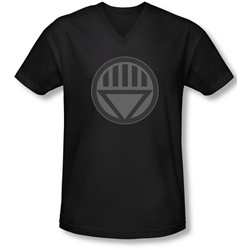Green Lantern - Mens Black Symbol V-Neck T-Shirt