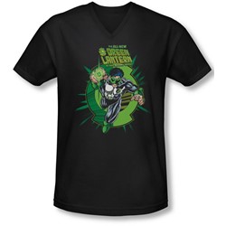 Green Lantern - Mens Rayner Cover V-Neck T-Shirt