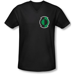 Green Lantern - Mens Kyle Logo V-Neck T-Shirt