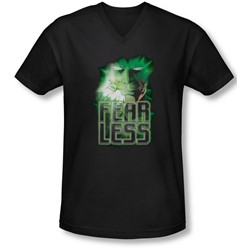 Green Lantern - Mens Fearless V-Neck T-Shirt