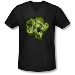 Green Lantern - Mens Lantern Nebula V-Neck T-Shirt