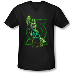 Green Lantern - Mens Fully Charged V-Neck T-Shirt