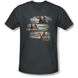The Hobbit - Mens Loyalty And Honour V-Neck T-Shirt
