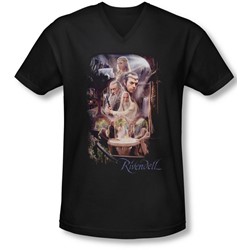 The Hobbit - Mens Rivendell V-Neck T-Shirt