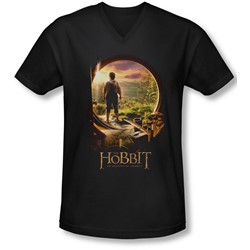 The Hobbit - Mens Hobbit In Door V-Neck T-Shirt
