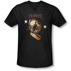 The Hobbit - Mens Hobbit Hole V-Neck T-Shirt