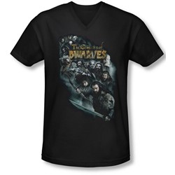 The Hobbit - Mens Company Of Dwarves V-Neck T-Shirt