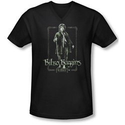 The Hobbit - Mens Bilbo Stare V-Neck T-Shirt