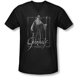 The Hobbit - Mens Gandalf Stare V-Neck T-Shirt