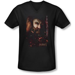 The Hobbit - Mens Gloin Poster V-Neck T-Shirt