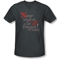 Hobbit - Mens Never Laugh V-Neck T-Shirt