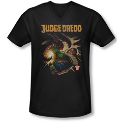 Judge Dredd - Mens Blast Away V-Neck T-Shirt