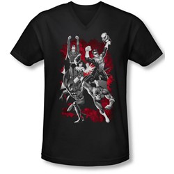 Jla - Mens Jla Explosion V-Neck T-Shirt