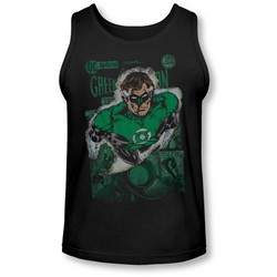 Jla - Mens Green Lantern #1 Distress Tank-Top