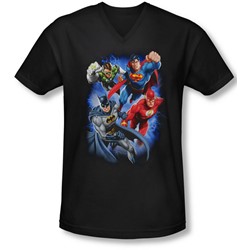 Jla - Mens Storm Makers V-Neck T-Shirt