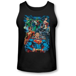 Jla - Mens Justice Is Served Tank-Top